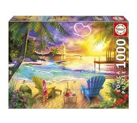 Educa - 1000 Piece Love Beach Jigsaw Puzzle for Adults | Romantic Coastal Landscape Theme Relaxation Gift | Ages 14+ (20255)