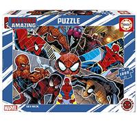 Educa - 1000 Piece Puzzle for Adults | 1000 Spider-Man Beyond Amazing | 1000 Piece Jigsaw Puzzle, Includes Glue Fix Puzzle for Once Finished Paste | Ages 14+ (19487)