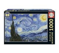 Educa - 1000 Piece Puzzle for Adults World's Smallest | Starry Night Miniature Puzzle. Includes Glue Fix Puzzle. Measures: 30 x 46 cm. Ages 14 (20247)