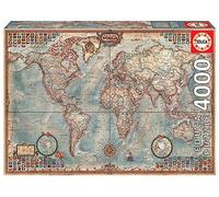 Educa 14827 - The World, Executive Map - 4000 pieces - Genuine Puzzle