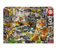 Educa - 1500 Piece Jigsaw Puzzle for Adults | Radiant Jungle Measures: 85 x 60 cm Includes Fix Tail Puzzle for Hanging Once the assembly is complete. Ages 14 and up (19563)