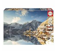 Educa - 1500 Piece Jigsaw Puzzle for Adults | Winter at Hallstatt. Includes Glue Fix Puzzle. Measures 85 x 60 cm. from 14 Years Old (20284)