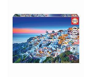 Educa - 1500 Piece Santorini Jigsaw Puzzle for Adults | Greek Island Scene White Houses Theme Decorative Gift | Ages 14+ (19040)