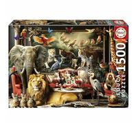Educa - 1500 Piece Puzzle for Adults | The Animal Mansion. Includes Glue Fix Puzzle. Measurements: 85 x 60 cm. from 14 Years (20245)