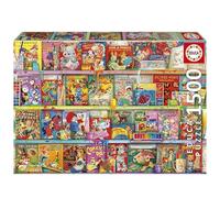 Educa - 1500 Piece The Kitschy Funbook Nook Jigsaw Puzzle | Cute Creatures Rabbit Theme Fun Gift | Ages 14+ (20568)
