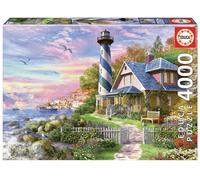 Educa 17677, Lighthouse, 4000 Pieces Puzzle for Adults and Children from 14 Years, Coast, Landscape