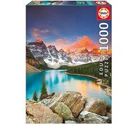 Educa 17739, Lake Moraine, 1000 Piece Jigsaw Puzzle for Adults and Children from 10 Years, World Heritage Series, Canada, Banff National Park