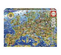Educa - 500 Pcs - Crazy European Map Puzzle (80-17962) Toy NEW
