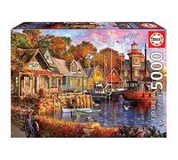Educa 18015 Puzzles 5,000 Pieces, Sunset at The Port, Assorted, 5000 Piezas