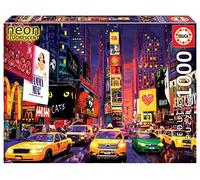 Educa 18499 Times Square, New York 'Neon' Does not apply Puzzle, 1000 Pieces, multicoloured, One Size