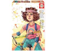 Educa 19249, Run Like a Girl, 500 Piece Puzzle for Adults and Children Aged 10+, Esther Gili, Multicoloured