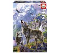 Educa 19548 Loups 500 Wolves On The Rocks, Varied