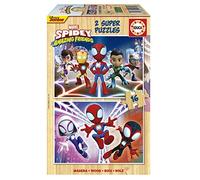 Educa 19579 Spidey & Amazing 2x16 Spidey & His Amazing Friends, Assorted, 26 x 18 cm