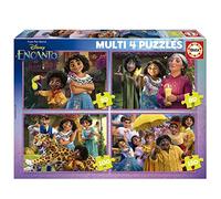 Educa 19581 Encanto Multi 4 Puzzles Charm 50+80+100+150, Assorted, 34 x 24 cm