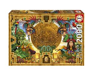 Educa - 2000 Piece Puzzle for Adults | Aztec Maya Mount Measures: 96 x 68 cm Includes Fix Puzzle Tail to hang Once assembly is complete. Ages 14+ (19565)