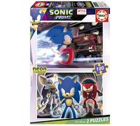 Educa 2x100 Pieces Sonic Prime Neon Puzzle