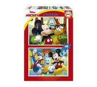 Educa 2x48 Mickey Mouse Fun House Wooden Puzzle