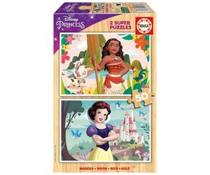 Educa 2x50 Pieces Disney Princess Vaian snow White Puzzle