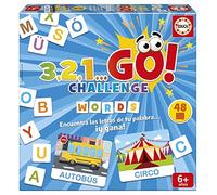 Educa - 3,2,1... GO Challenge Words | Find Your Word's Lyrics Before Anyone! with 48 Words and 150 Capital Letters | from 2 to 5 Players | from 6 Years Old (19391)