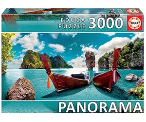 Educa - 3000 Piece Puzzle for Adults in Panoramic Format | Phuket, Thailand Includes Missing Piece Service. Ages 14 (18581)