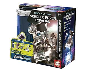 Educa 41347 Astropod Space Rover Vehicle, Mount Your Own 23-Piece Motorized Space Rover Vehicle, Power It By Battery Or Your Authentic Solar Panel, Ages 6+