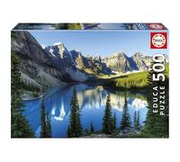 Educa - 500 Piece Jigsaw Puzzle for Adults | Lake in Alberta | Includes Fix Puzzle Glue | Dimensions: 48 x 34 cm | Ages 11 and up (20281)