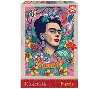 Educa - 500 Piece Jigsaw Puzzle for Adults | Viva la Vida, Frida Kahlo Puzzle. Includes Glue Fix Puzzle. From 11 years. Assembled Measure 34 x 48 cm. From 11 years (19251)