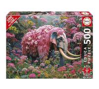 Educa - 500 Piece Puzzle for Adults | Floral Elephant Includes Glue Fix Puzzle. Dimensions: 48 x 34 cm. Ages 11 and up (20228)