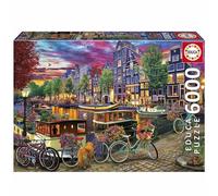 Educa - 6000 Piece Puzzle for Adults | Cycling in Amsterdam. Includes Missing Piece Service. Measurements: 156 x 107 cm. from 14 Years Old (20330)
