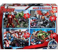 Educa Borrás Puzzle – Avengers Multi Puzzle – Set of 4
