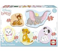 Set of 5 Progressive Puzzles, 3-5 Pieces, Disney® Animals 2, by EDUCA light blue