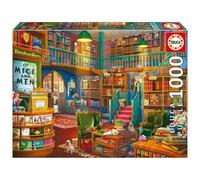 Educa - 1000 Piece Wonderful Bookshop Puzzle for Adults | Cosy Literary Library Theme Relaxation Gift | Ages 14+ (19925)