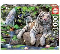 Jigsaw Puzzle - 1000 Pieces - White Bengale Tigers