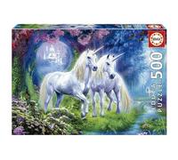 Educa Borras 17648 76564 500 piece Unicorns in the Forest jigsaw puzzle, Multi