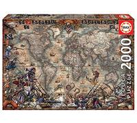 Educa Borrás 18008 Educa Borras Pirate's Map 2000 Piece Jigsaw Puzzle, Multi, Piezas