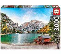 Educa Borras 3000 Pieces Lago Braies En Otoño Wooden Puzzle Multicolor