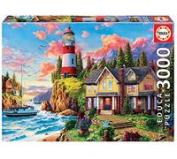Educa Borrás Lighthouse near the ocean 3000 piece Jigsaw Puzzle