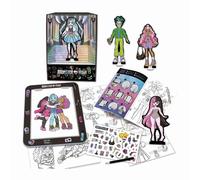 Educa - Monster High Design Painting, Monster High Fashion Designer Design Workshop and Challenge Your Looks with Barbie Figurines on The Podium of The Fashion Challenge. from 5 Years Old (19826)
