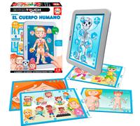 Educa Borras Touch Junior Discover The Human Body Board Game Multicolor