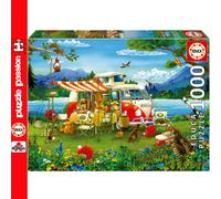 Educa Vacations in the Countryside | 1000 Piece Puzzle for Adults. Measurements: 68 x 48 cm. Includes Glue Fix Puzzle. From 14 years old