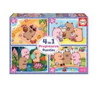 Educa Capybaras Capyfun 20-40-60-80 Puzzle