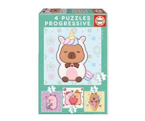 Educa Capybaras Capyfun 6-9-12-puzzle 16 Pieces