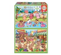 Educa Capybaras Capyfun Puzzle 2x100 Pieces