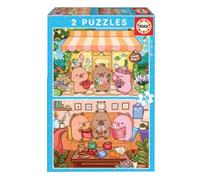 Educa Capybaras Capyfun Puzzle 2x48 Pieces