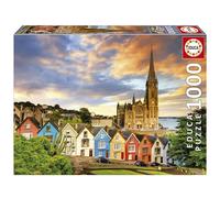 Educa - Cobh Cathedral, Ireland 1000 Piece Jigsaw Puzzle | European Cities Jigsaw Puzzle | Size 68x48cm | Includes Glue Fix | Adult 14+ (19927)