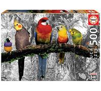 Educa - Coloured B&W Series: Birds in the Jungle Puzzle, 500 Pieces, Multicoloured (17984)
