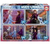 Educa - Disney Frozen 2 Progressive Puzzles | 4 Puzzles 50+80+100+150 Pieces | Educational Learning Toy | Ages 5+ (18640)