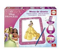 Educa - Disney Princess Design Table! Create, Paint and Decorate with the New Luminous Drawing Tablet! More than 25 Different Models to Draw as Many Times as You Like Ages 5+ (20006)