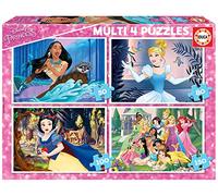 Educa - Disney Princess Multi 4 Progressive Puzzles | 50+80+100+150 Pieces | Ages 5+ (17637)