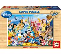 Educa EB12002 Disney 12002, World, 100 Pieces Wooden, Children's Puzzle from 6 Y